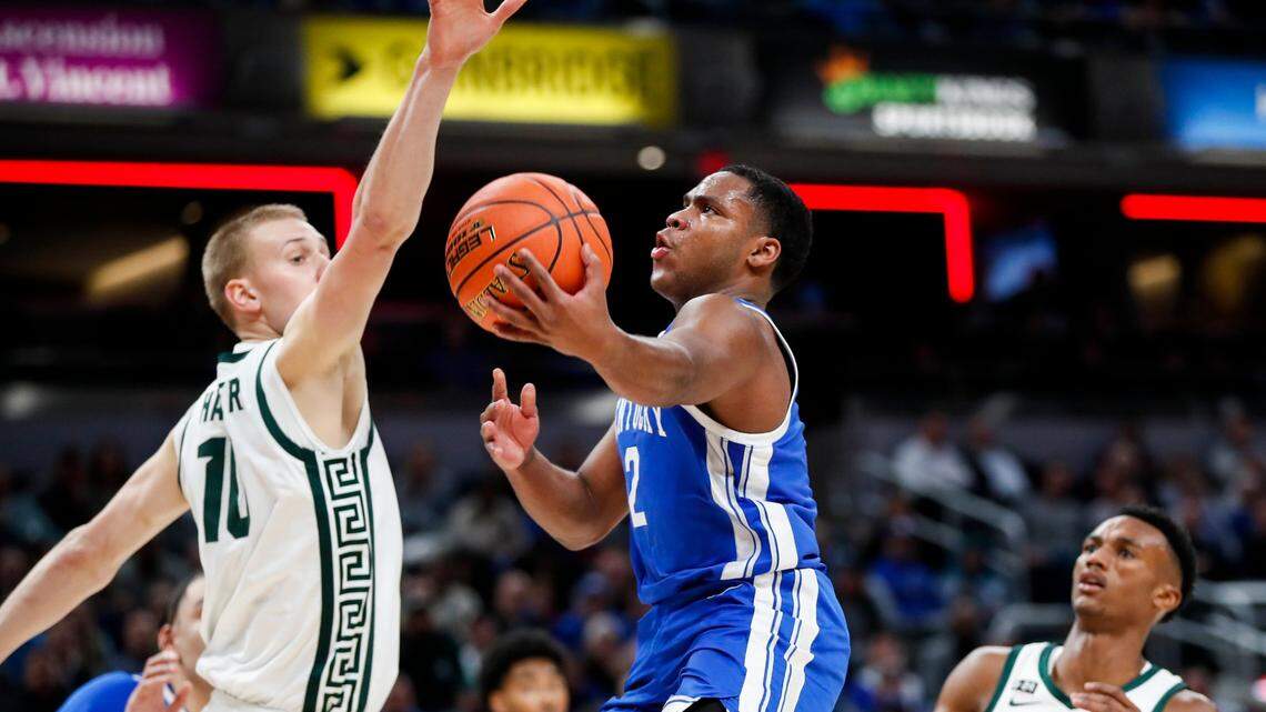 Box score from No. 4 Kentucky basketball’s 86-77 double-overtime loss to Michigan State