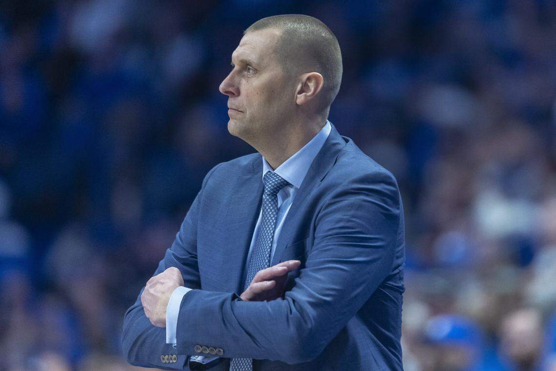 Kentucky men’s basketball coach Mark Pope is still seeking UK’s first recruiting commitment from the high school class of 2026.