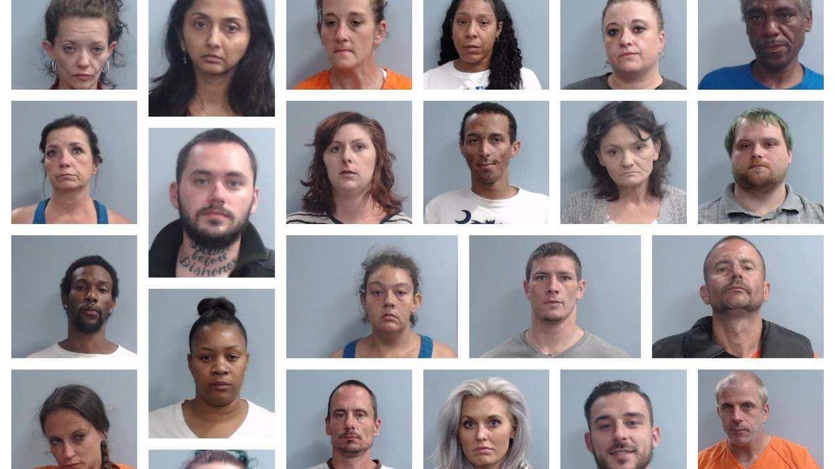 Lexington police arrested 35 people during a shoplifting investigation between June 10 and 12.