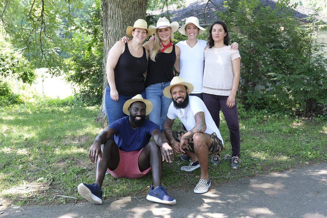 The final six compete in the “Kentucky Farewell” episode, from left Sara Bradley, Eric Adjepong, Kelsey Barnard, Justin Sutherland, Adrienne Wright and Michelle Minori.
