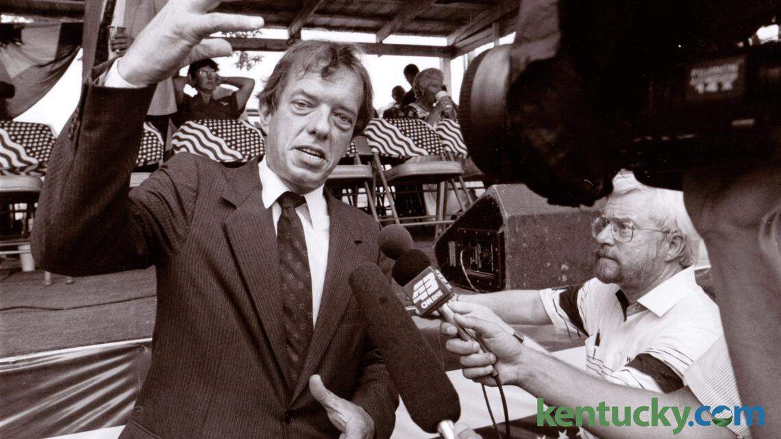 Al Gore, blood hounds, the Terminator. Photos of Fancy Farm from over the years