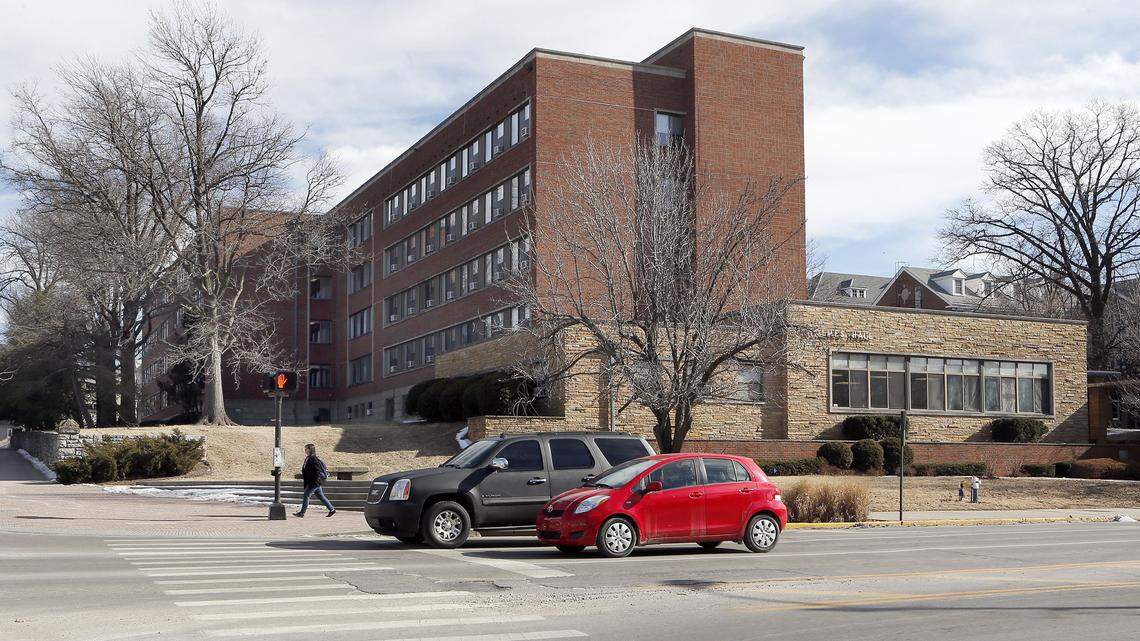 Above: Limestone Park I, to be located at the current Holmes Hall site on the corner of Avenue of Champions and South Limestone, is part of the housing plan that the UK Board of Trustees is expected to approve in the next phase of its ambitious housing plan, an $84 million, two-dorm project. 
Right: Holmes Hall, on The Blue Grass Trust for Historic Preservation's "Eleven in Their Eleventh Hour" list of endangered buildings.      