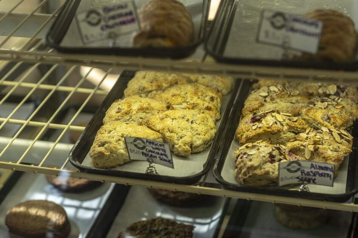 Baked goods wait for sale at Bluegrass Baking Company on Wednesday, July 15, 2026.