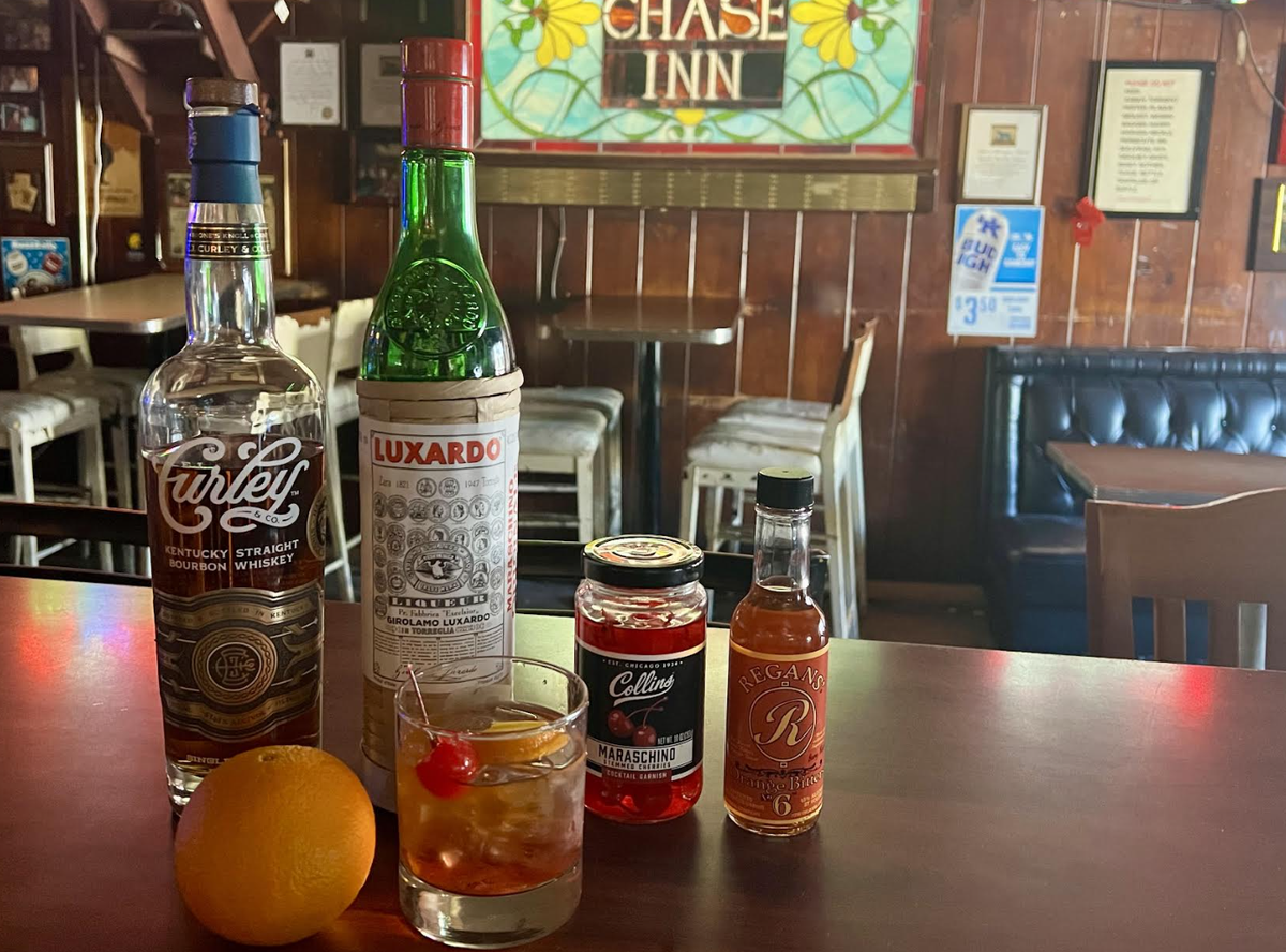 New Fashioned cocktail at Chevy Chase Inn.