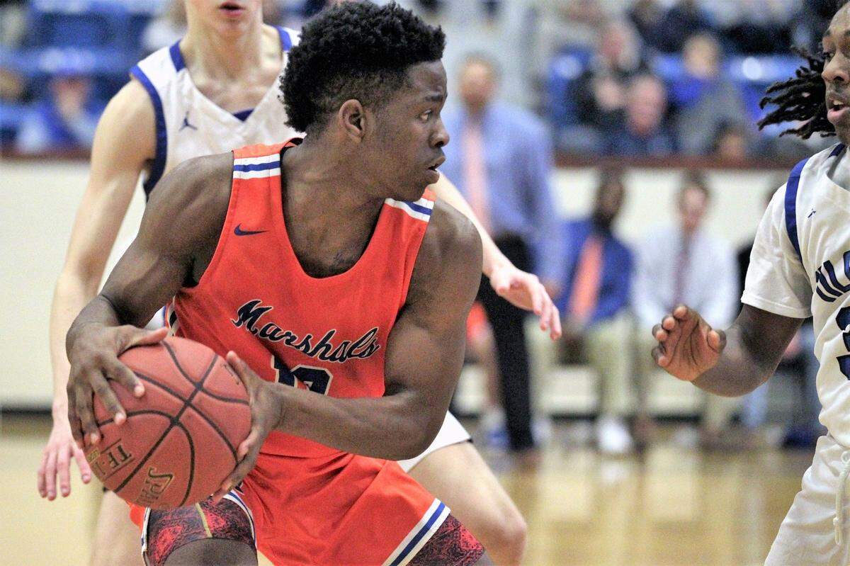 Zion Harmon averaged 25.4 points for Marshall County as a junior in 2019-20 and 22.3 as a senior the following season.
