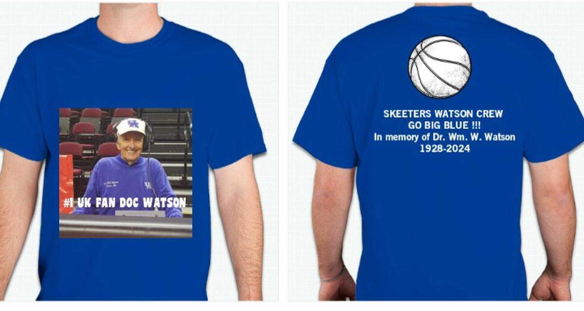 The shirts that William Watson’s family and friends will be wearing in his memory to Saturday’s men’s basketball game between No. 19 Kentucky and No. 15 Missouri at the Mizzou Arena.