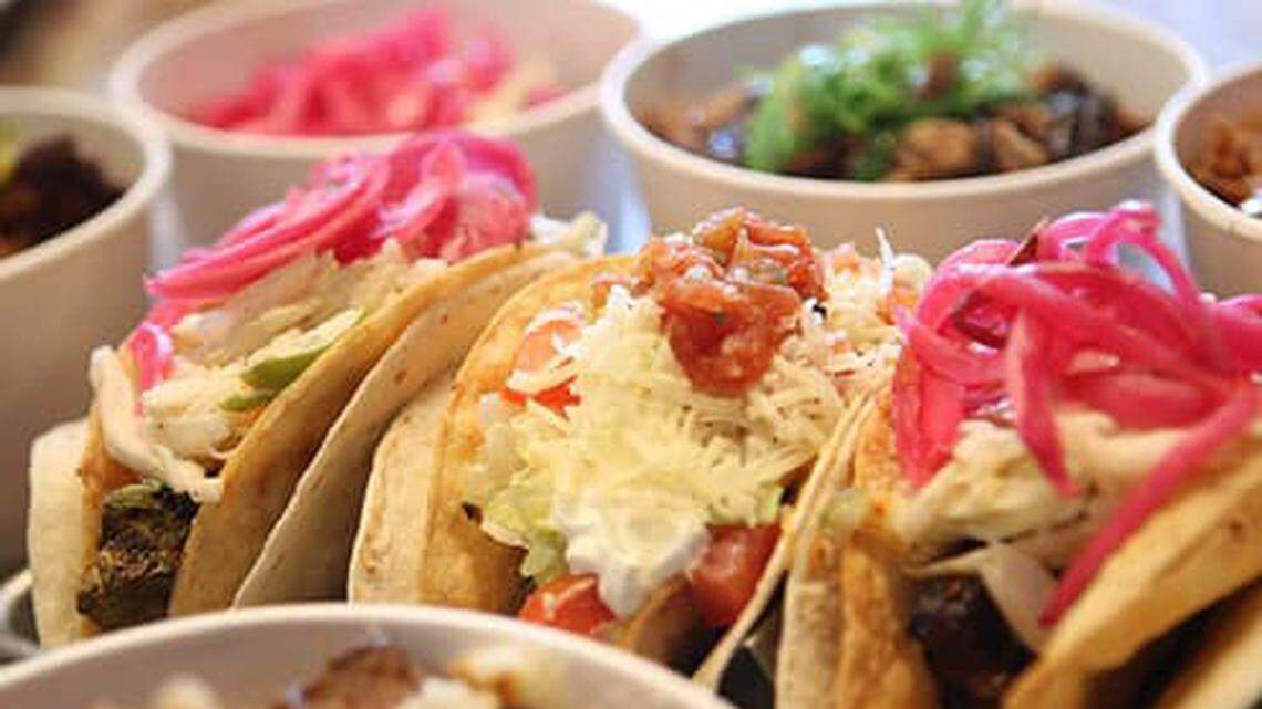 The menu for Agave & Rye includes lots of “epic” tacos such as these.