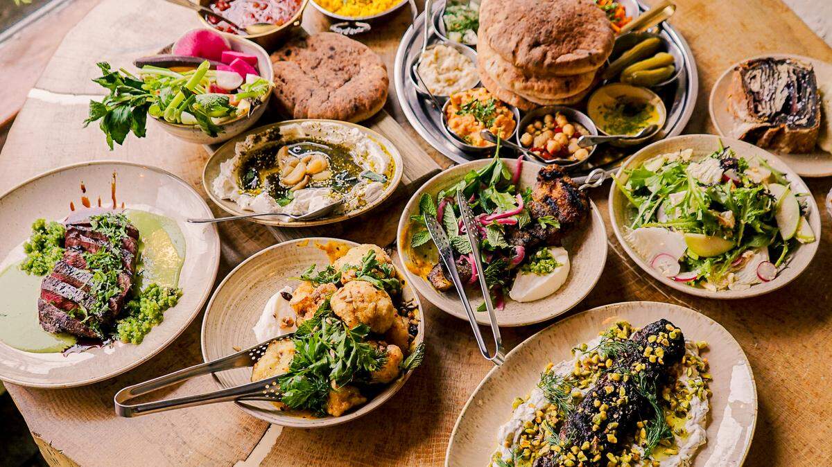 MeeshMeesh Mediterranean serves food from the Levant.