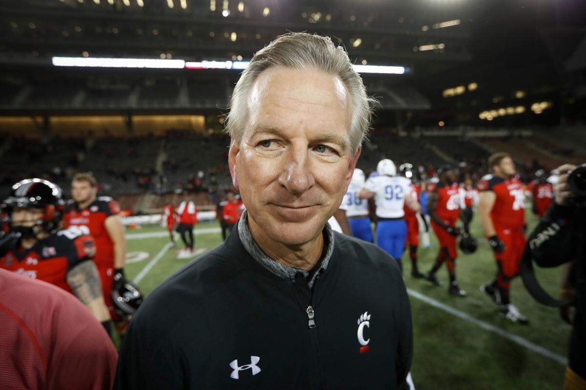 Tommy Tuberville went 29-22 in four seasons at Cincinnati after replacing Butch Jones.
