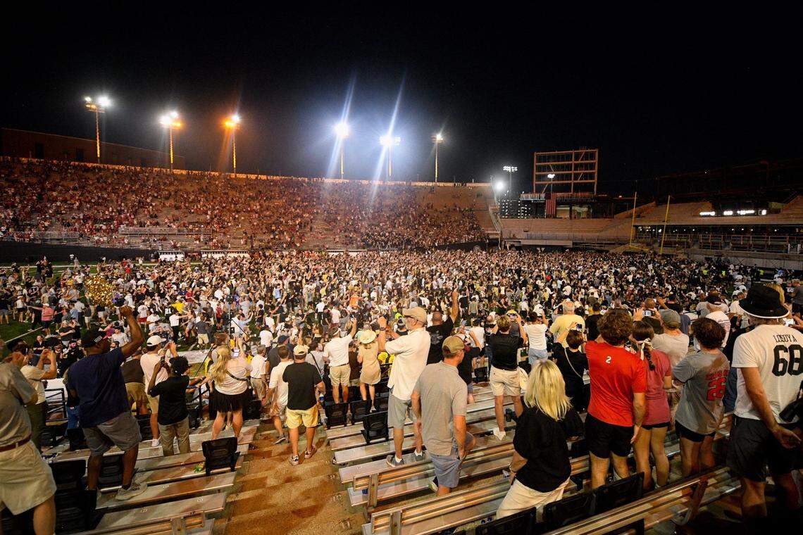 Vanderbilt was fined $100,000 by the Southeastern Conference for allowing its fans on the field after Saturday’s win over No. 1 Alabama. Everyone in Nashville seemed to think that was a bargain for a once-in-a-lifetime storming.