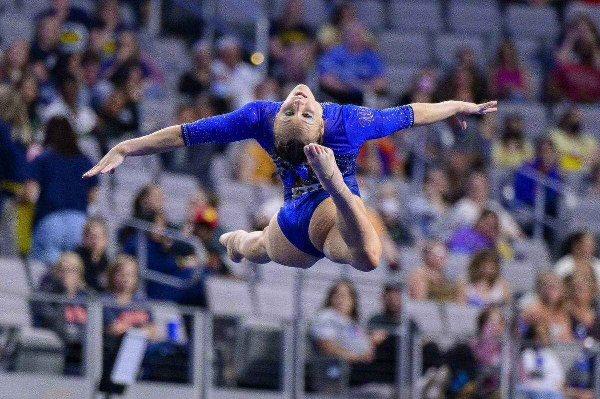 Kentucky’s Raena Worley is aiming for a return to the NCAA Championships in Fort Worth, Texas, where she finished seventh in the all-around scoring last year.