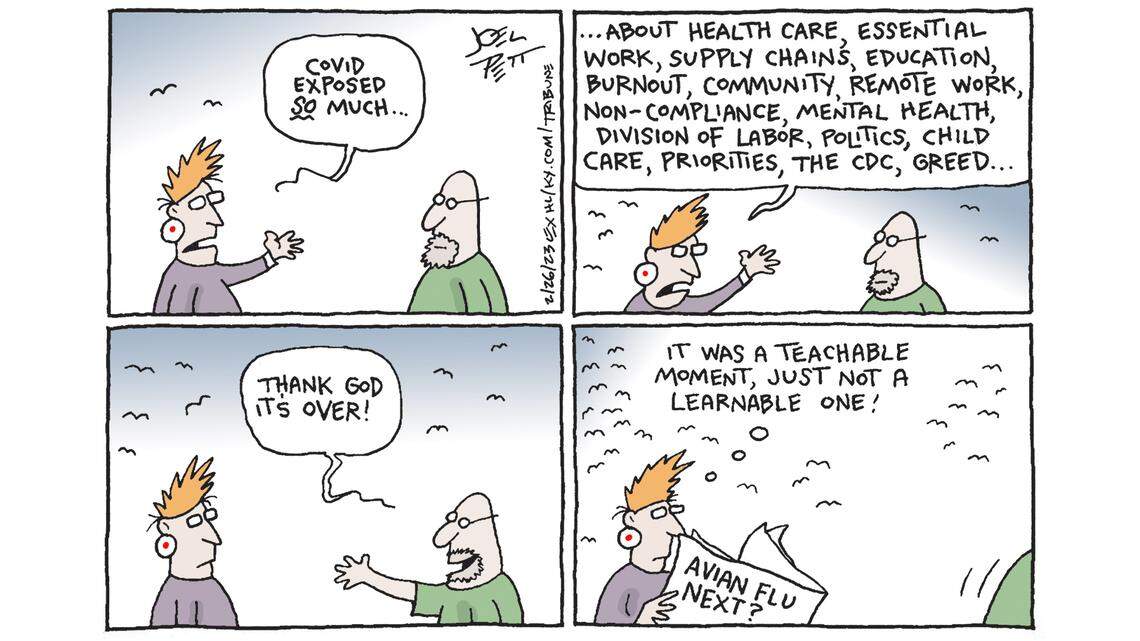Joel Pett: It never ends ...