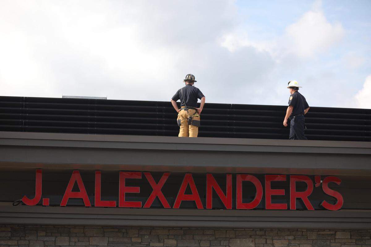 Firefighters responded to J. Alexander’s Restaurant at The Summit at Fritz Farm on Thursday. Following an apparent fire, the restaurant is closed indefinitely.