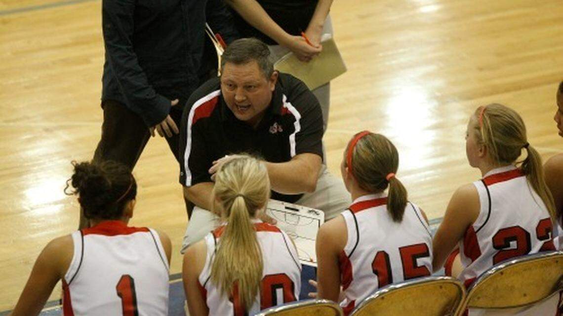Perry County Central Coach Randy Napier became the state's winningest girls' basketball coach on Wednesday night with his 794th victory.