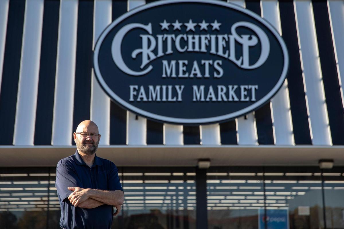 Mark Critchfield, Critchfield Meats president, poses for a portrait outside the new Critchfield Meats and Family Market at 398 Southland Dr. in Lexington, Ky., Wednesday, Nov. 4, 2020.
