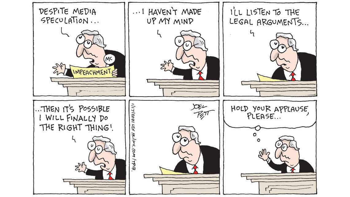 Joel Pett: Will Mitch do the right thing?