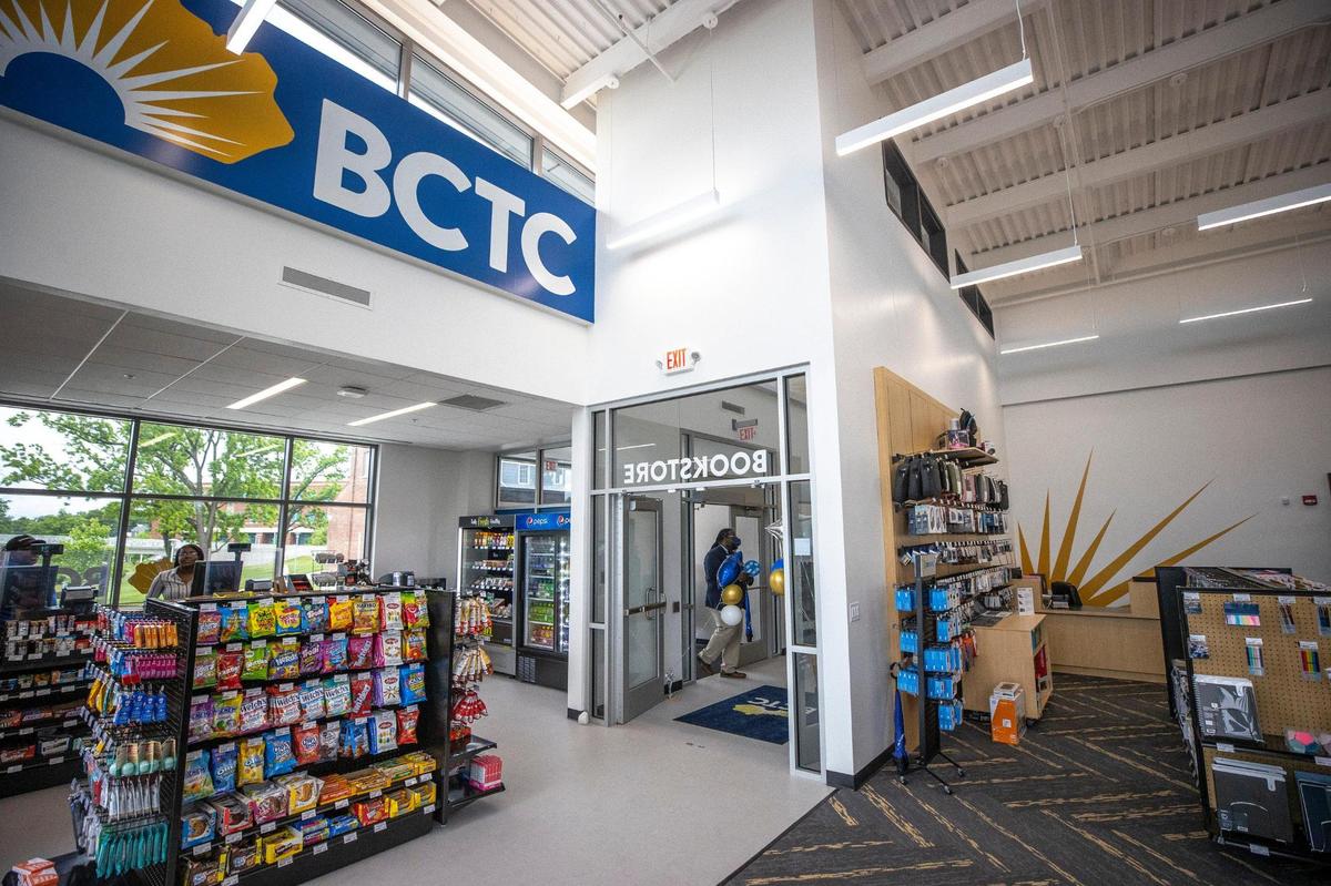 The renovated Eastern State Hospital laundry building, now called The Den and home to student services including the bookstore, was recently opened at Bluegrass Community and Technical College – Newtown Campus in Lexington, Ky., on Thursday, May 26, 2022.