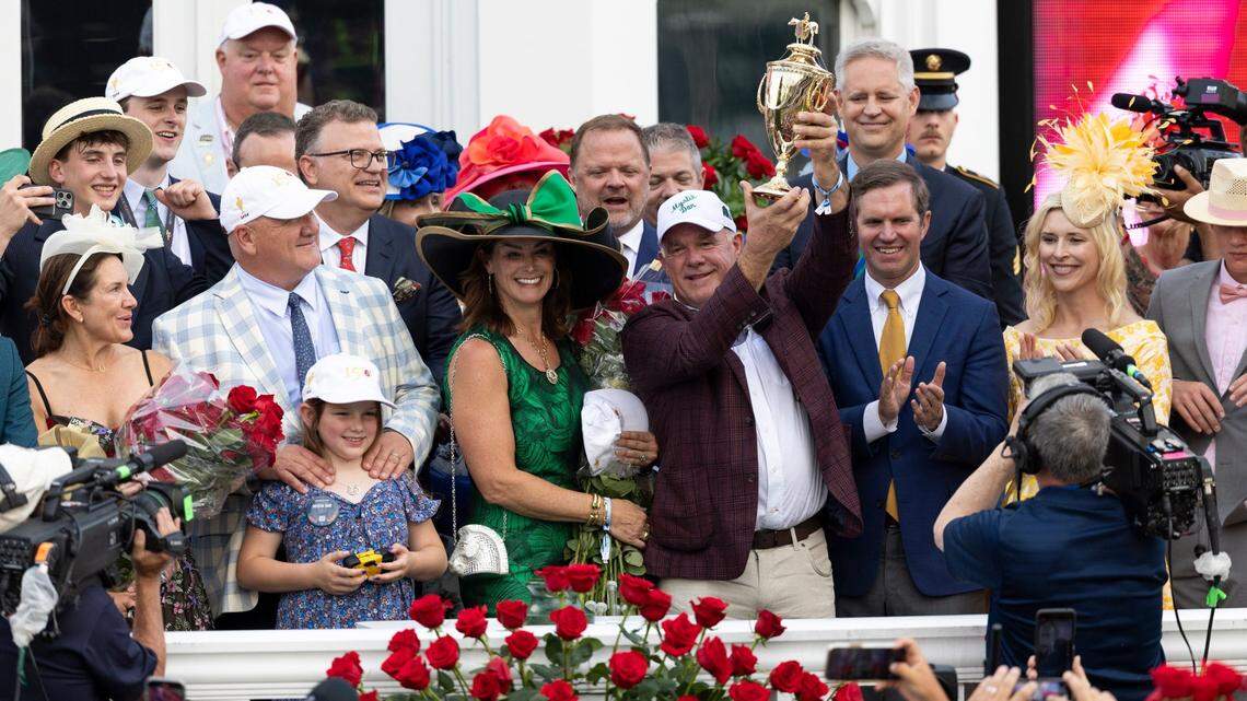 Owner of Kentucky Derby 2024 winner Mystik Dan dedicates victory to his late father