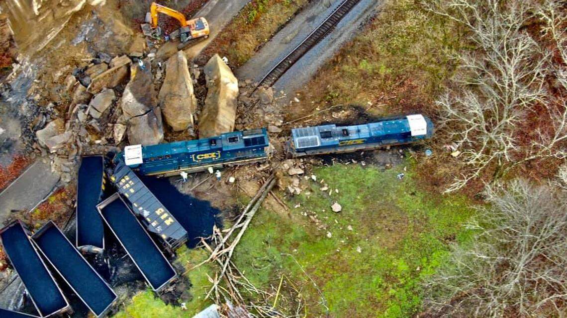 Harlan County Judge-executive Dan Mosley said he has never seen a rock slide this large.