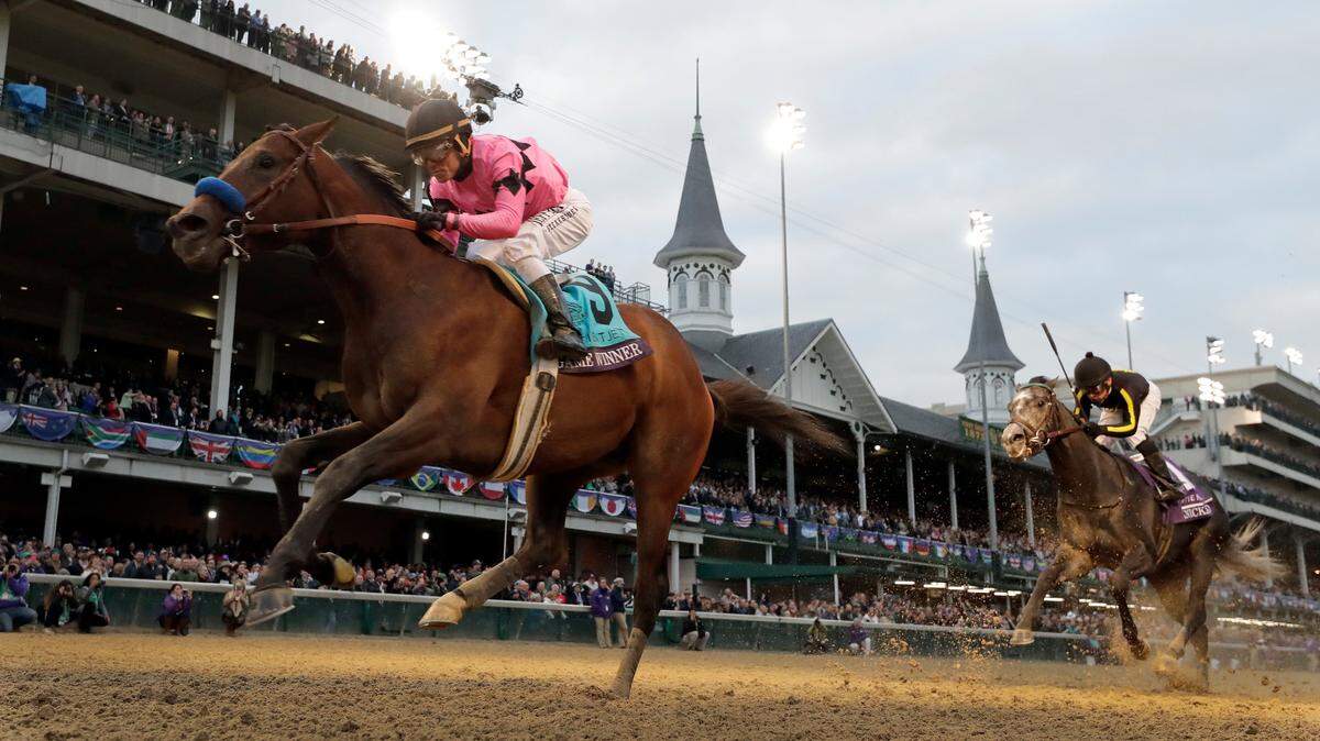 Joel Rosario rode Game Winner to victory in the Breeders’ Cup Juvenile at Churchill Downs.