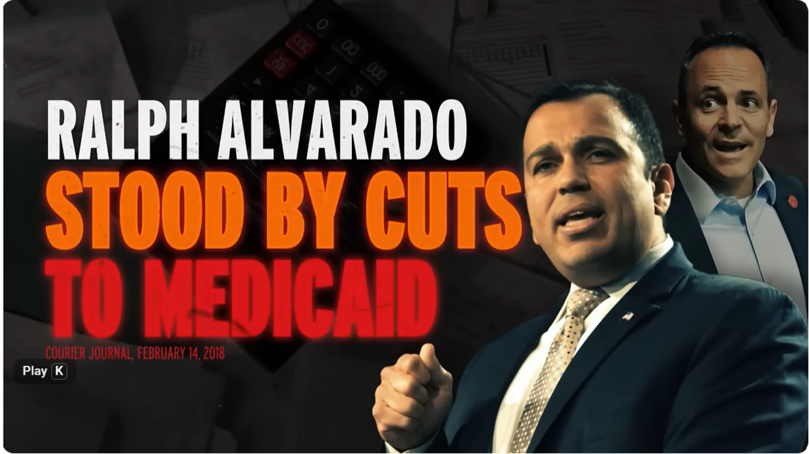 Fact check: Ad says Alvarado stood by Bevin’s Medicaid, education cuts. Did he?
