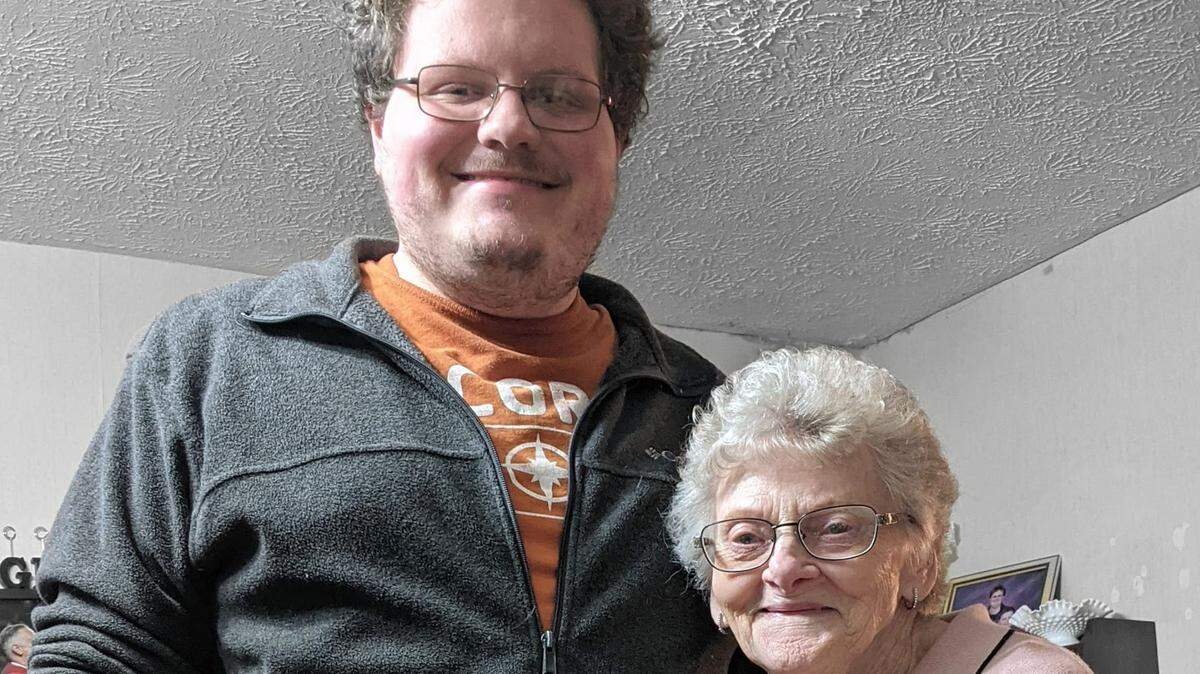 Herald-Leader audience producer, and columnist, Andrew Henderson with his mamaw, Charlene Newman.