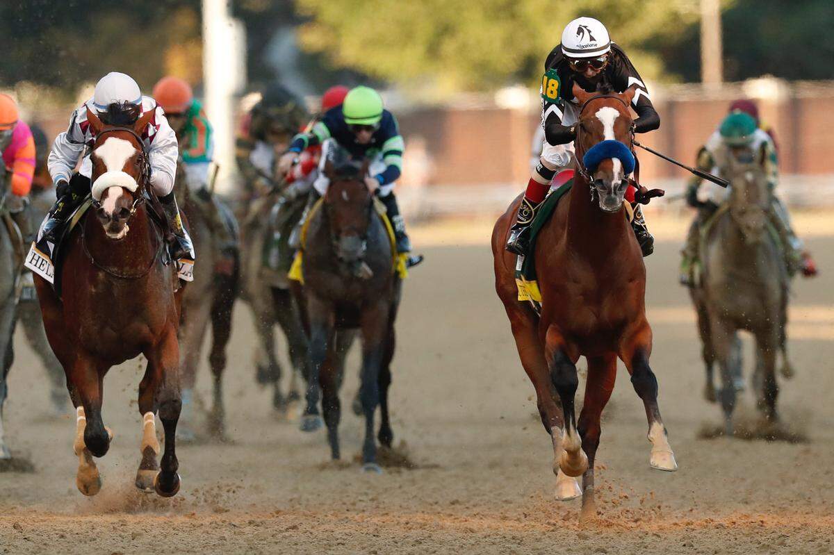 Authentic, champion of the 2020 Kentucky Derby, has won five times and finished second twice in seven career races.
