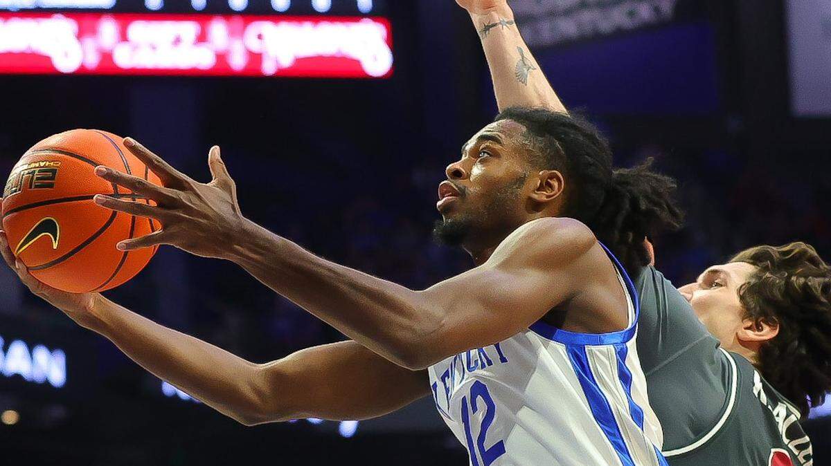 Shot chart from Kentucky basketball’s 96-88 overtime win over Saint Joseph’s