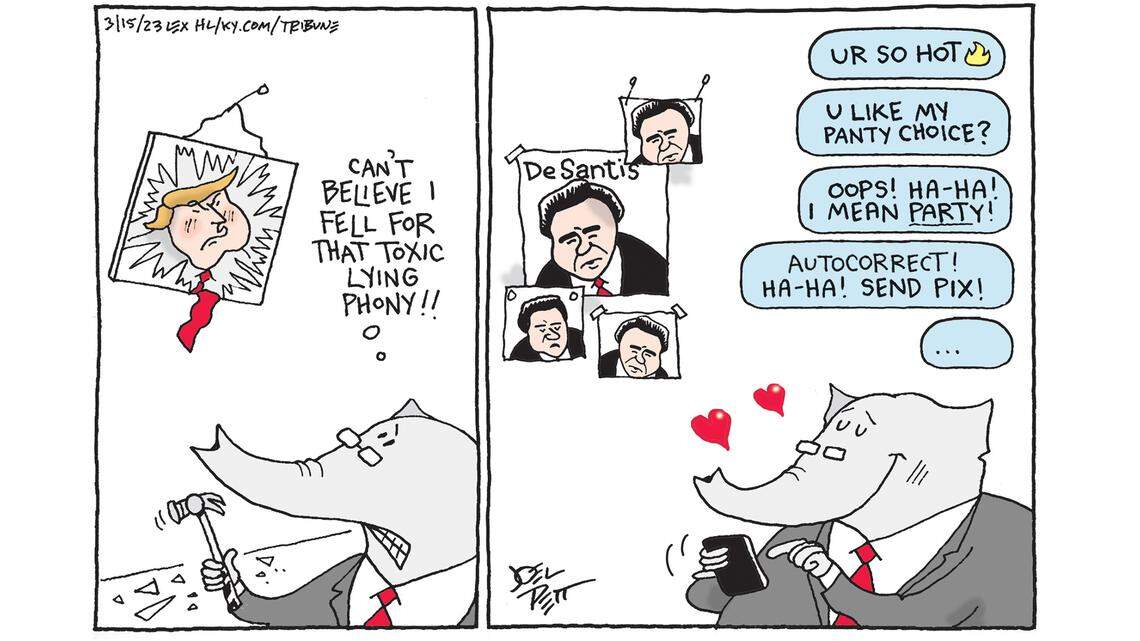 Joel Pett: Out of the frying pan ...