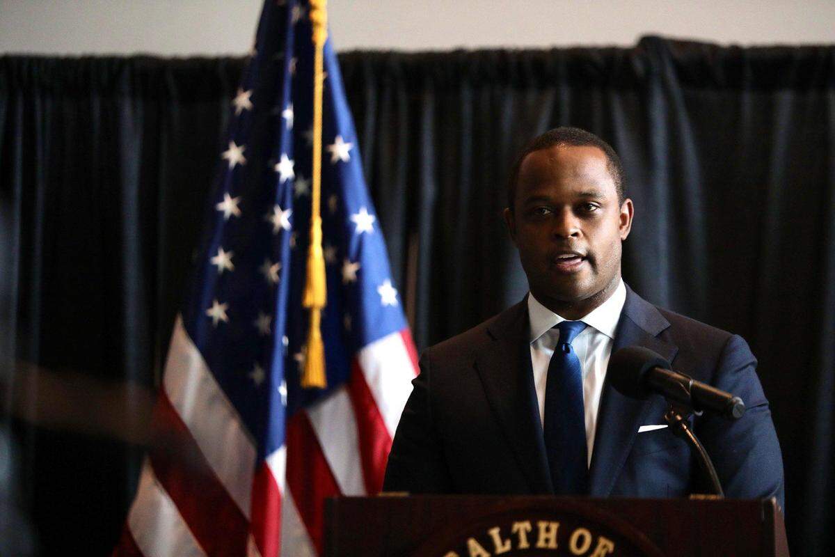 Kentucky Attorney General Daniel Cameron speaks Wednesday, Sept. 23, 2020 during a press conference on reacting to the grand jury’s findings on the Breonna Taylor shooting in Louisville.