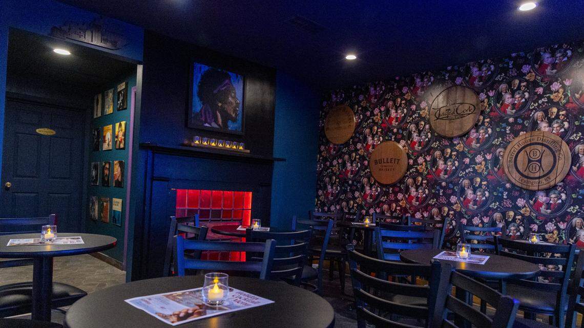 The renovations at The Cork include new tables and chairs. The popular local live music bar, shown here Thursday, Dec. 4, 2025 in Lexington, Ky., is reopening under new ownership after being closed for three months. They will have a grand re-opening Dec. 19-20.
