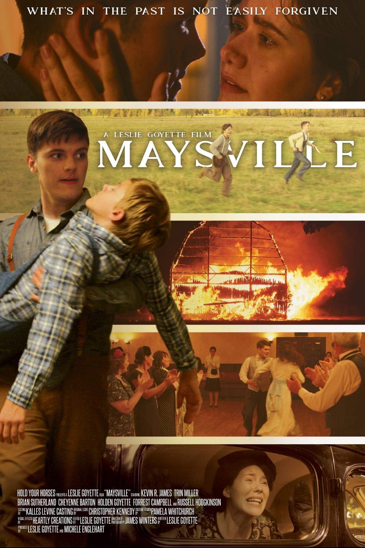 Film poster for the movie Maysville, written, directed and co-produced by Leslie Goyette.