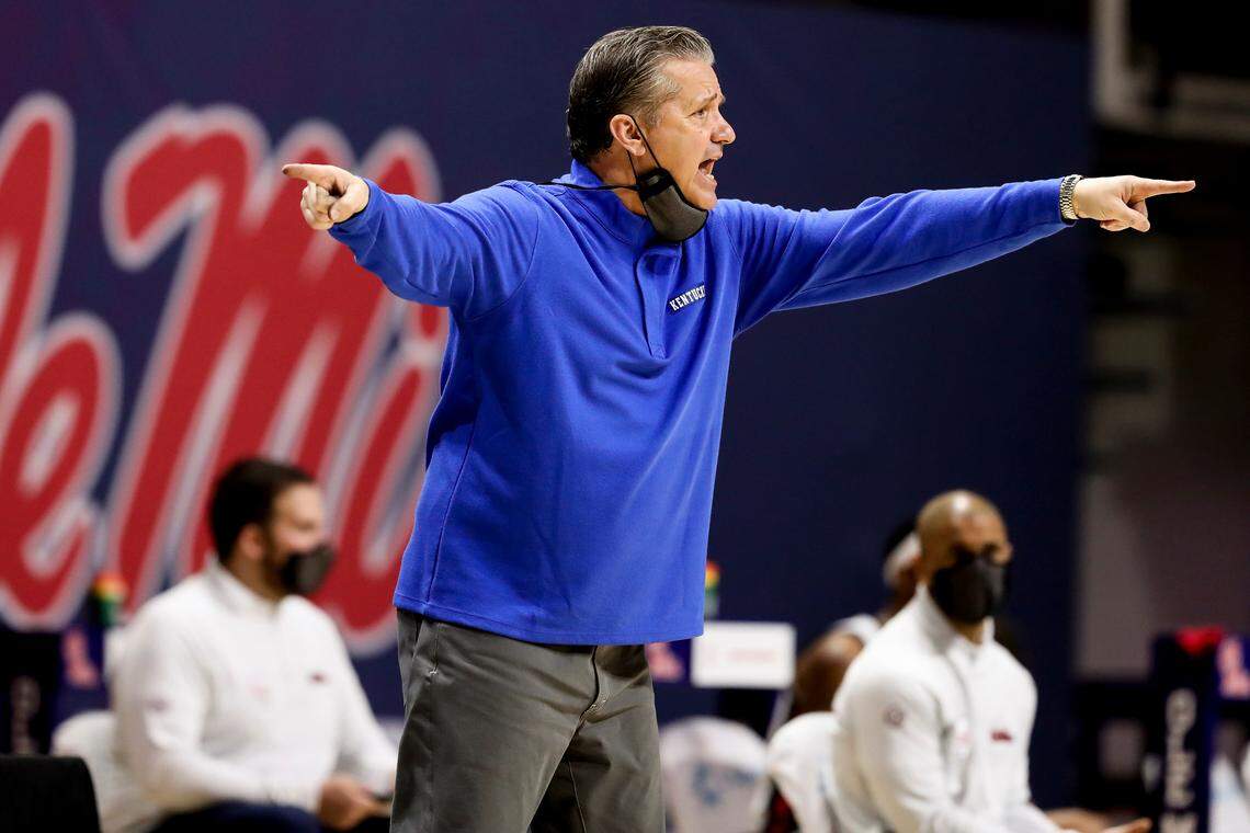 John Calipari will lead Kentucky into an opponent’s arena Saturday for the first time since the Wildcats lost at Ole Miss on March 2 of last season.