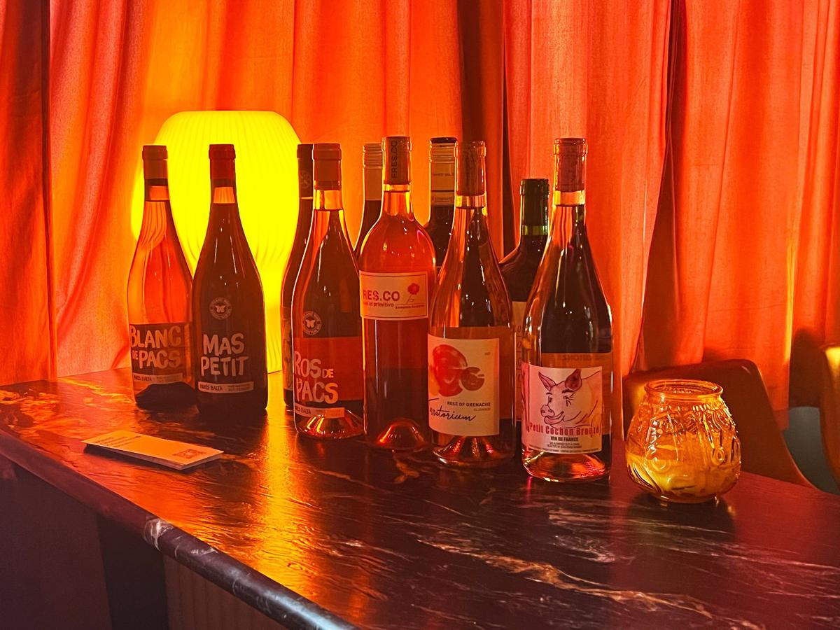 Exotic wines from global distributors are sold by the bottle at the new speakeasy located inside District 7 Social in Lexington’s Distillery District called Book Club Wine Room at 1170 Manchester St #160 on May 23, 2025, in Lexington, Ky.