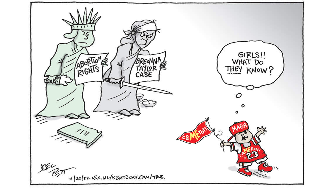 Joel Pett: Statues and statutes