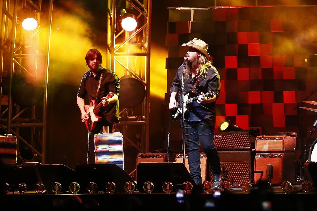 Chris Stapleton performed on the Mast Stage during Forecastle Festival Saturday at Waterfront Park in Louisville. 