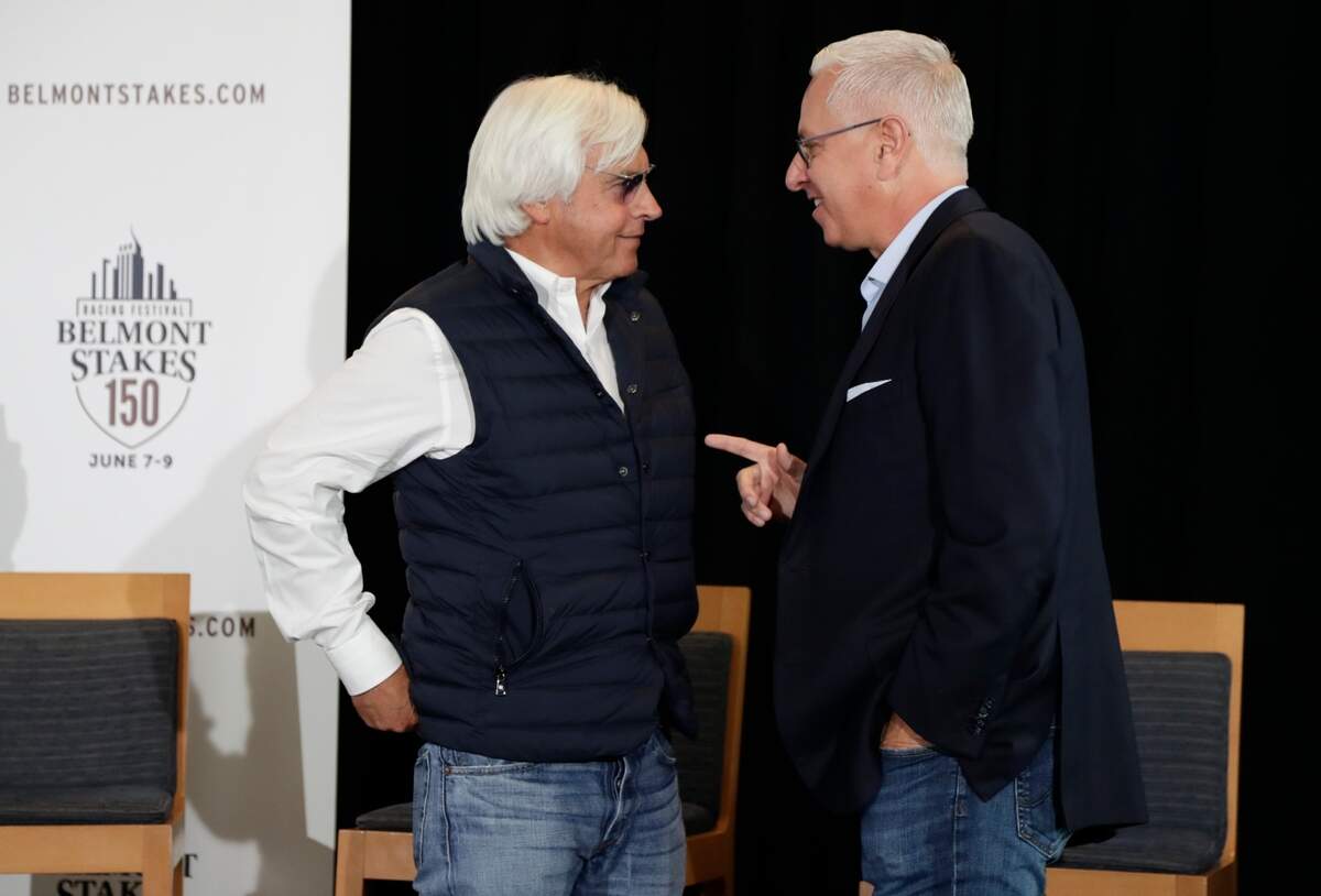 Bob Baffert, left, and Todd Pletcher, right, have combined to train 86 Kentucky Derby entrants through the years. Baffert has won five times with 32 starters; Pletcher twice with 54 entrants. On Saturday, Baffert puts forth Authentic (8-1) and Thousand Words (15-1). Pletcher has Money Moves (30-1).