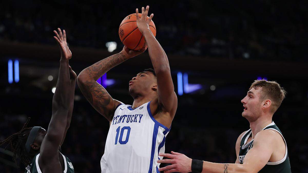 Notable numbers, full stats from Kentucky basketball’s 83-66 loss to Michigan State
