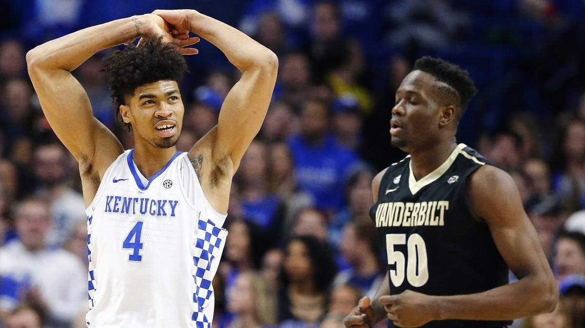 To fit in the modern NBA, Kentucky's big men will need to be able to run the floor like guards but finish with strength, Coach John Calipari said.  The UK coach said Nick Richards (4) is making progress. “He’s gotten way more comfortable, way more confident, way more physical."