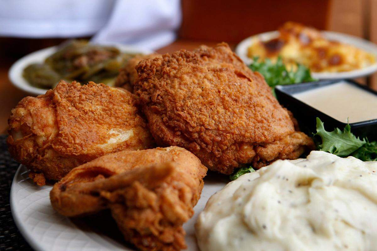 Merrick Inn’s Southern fried chicken is a popular dish at the Lexington restaurant.