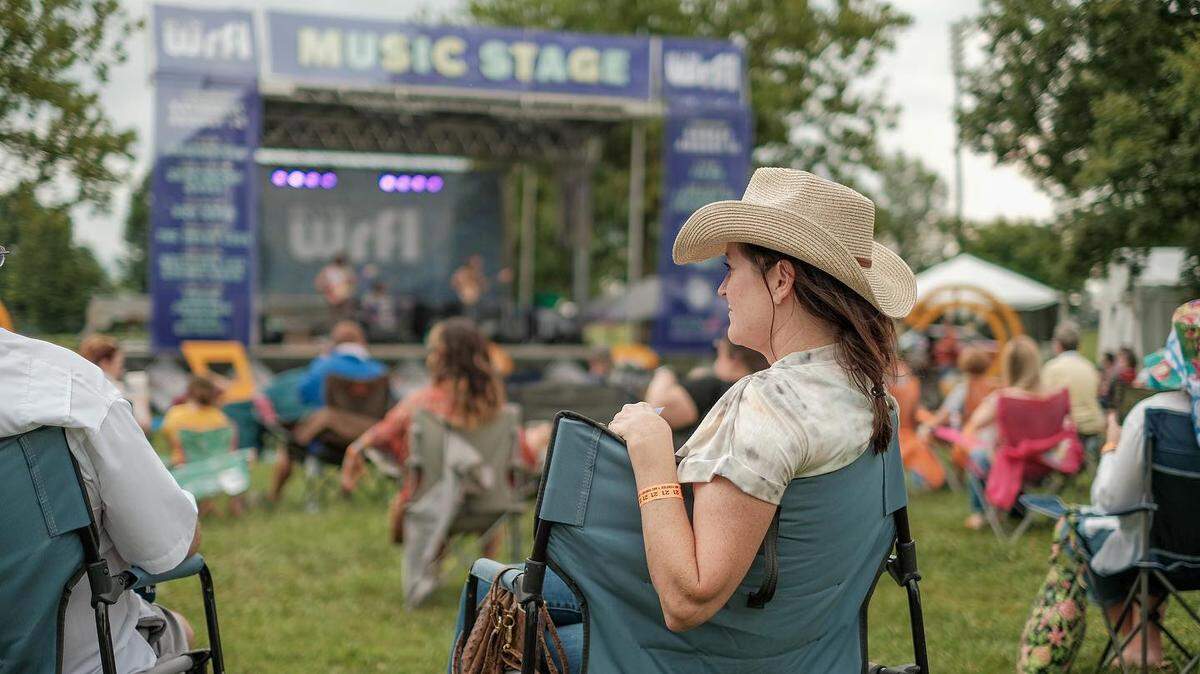 Attendees have the opportunity to sit and enjoy live and local entertainment while exploring many food and drink options