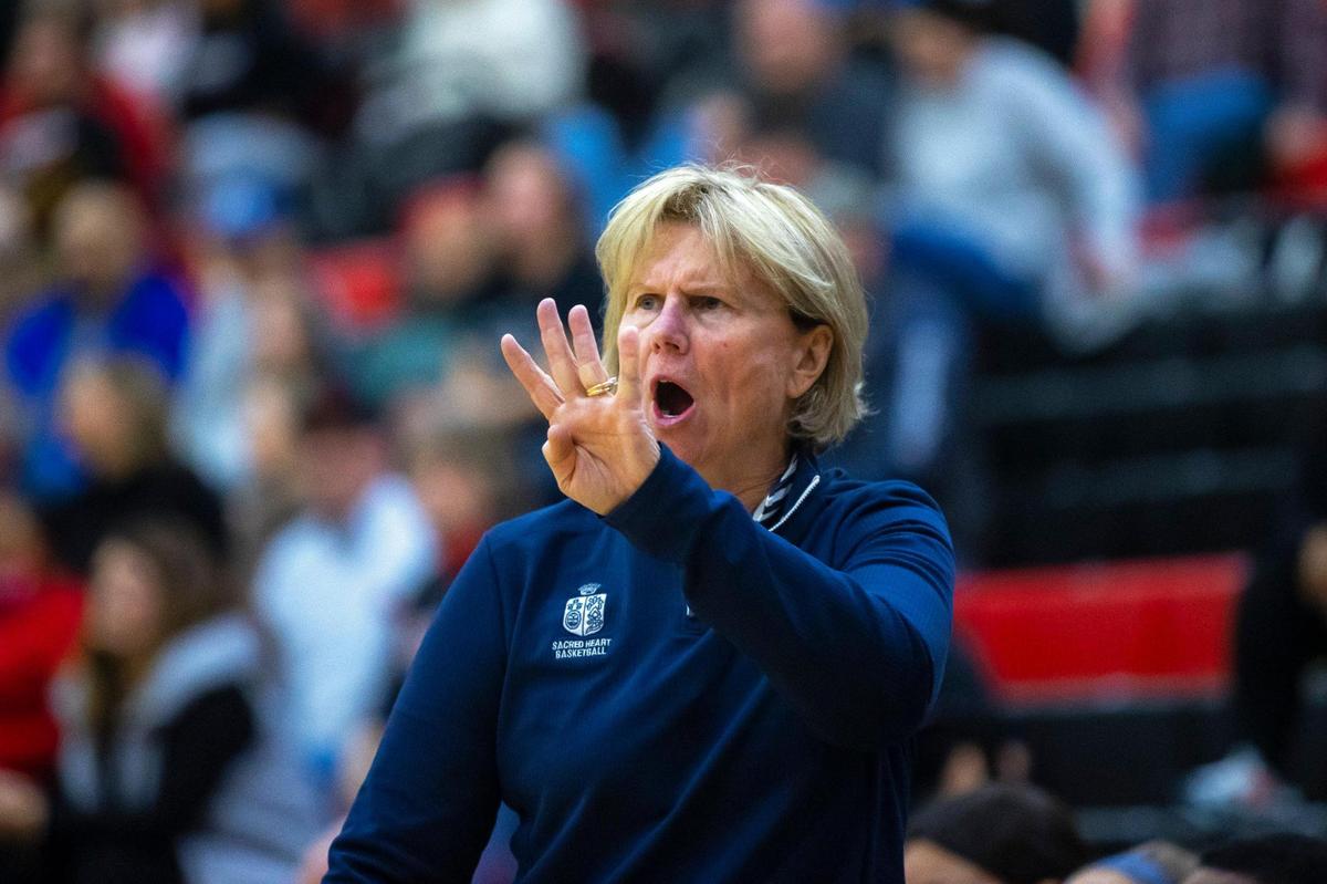 Coach Donna Moir has led Sacred Heart Academy to five state championships and is poised to win a sixth this season.