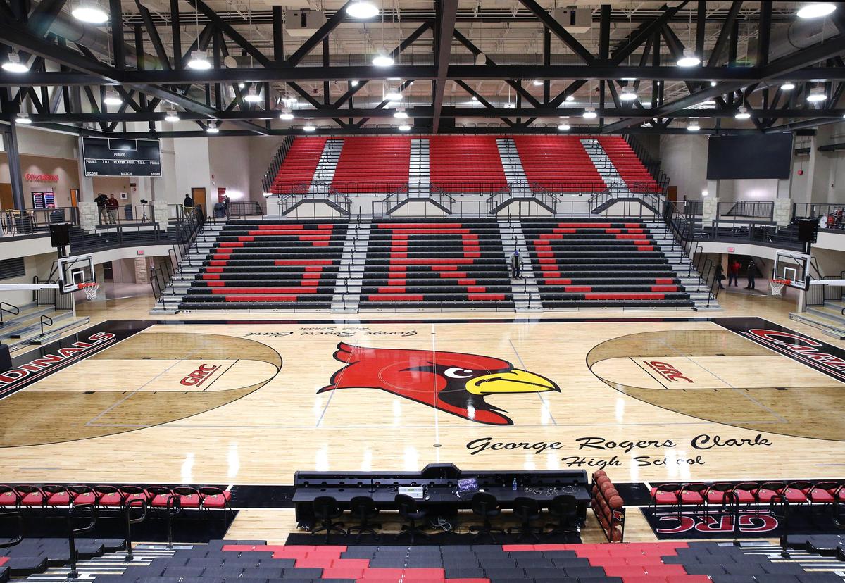The new gymnasium at George Rogers Clark High School was unveiled to the public Tuesday.