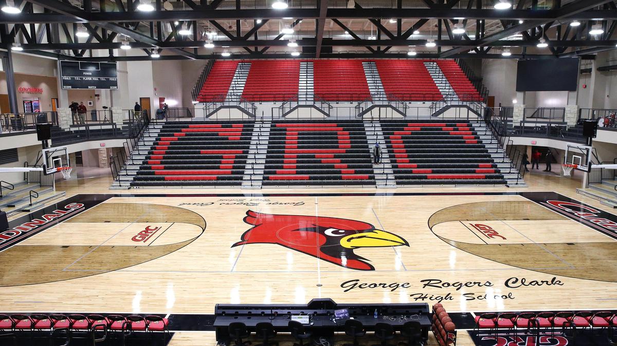 The new gymnasium at George Rogers Clark High School was unveiled to the public Tuesday.