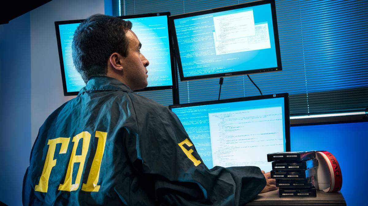 Cyber agent investigating a cyber intrusion.