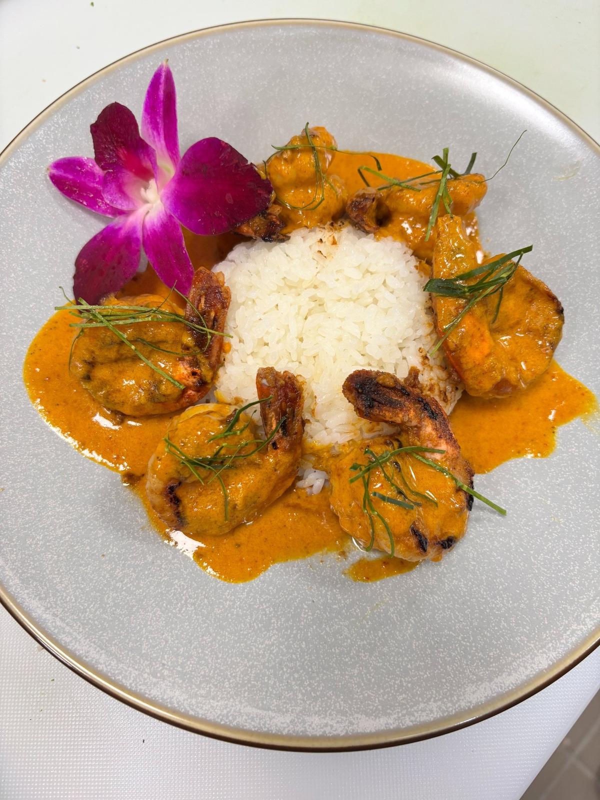 Omakase Sushi & Grill in Fountains of Palomar off Harrodsburg Road and Man o’ War Boulevard serves traditional sushi as well as Japanese grilled favorites including Kuruma Ebi Don, grilled Japanese Tiger Shrimp seasoned with smoky curry over short grain rice, for $32.