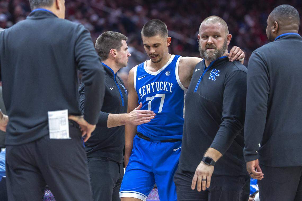 Kentucky guard Kerr Kriisa hasn’t played for the Wildcats since suffering a foot injury during the Dec. 7 win over Gonzaga in Seattle. Kriisa’s foot injury required surgery.