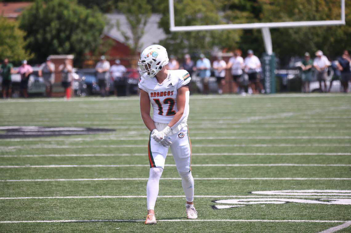 Entering Friday’s game against Tates Creek, Cooper Ranvier had caught two passes for 22 yards for the Frederick Douglass football team (1-1) this season. He’s also kicked two extra points and a field goal.