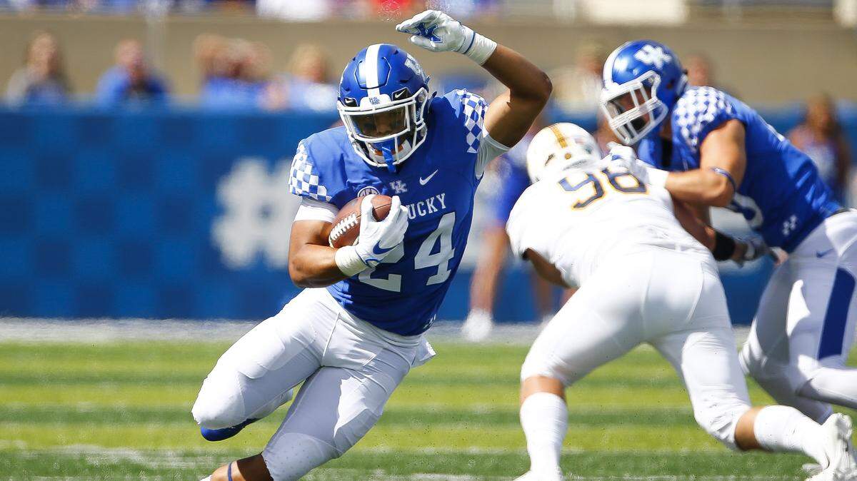 Running back Christopher Rodriguez (24) is one of a handful of true freshmen at Kentucky who is still in line to play another couple games and still be permitted to redshirt, per a new NCAA rule. Seven true freshmen have played in one game so far this season. Only three -- Chris Oats, Allen Dailey and DeAndre Square -- have played in all five UK games.