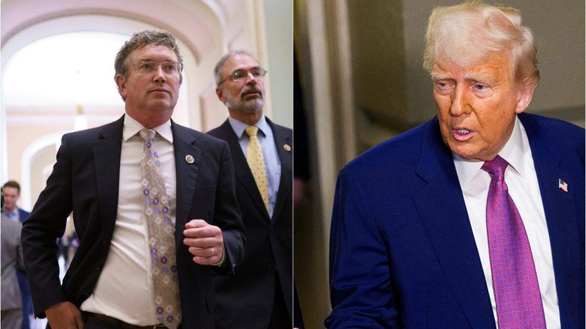 Kentucky Rep. Thomas Massie and President Donald Trump